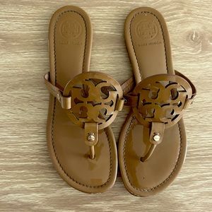 Tory Burch Miller Sandals Patent Leather